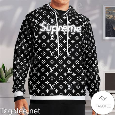 supreme lv tee black|supreme louis vuitton hoodie.